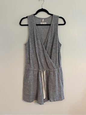Lou & Grey for Loft Sleeveless Wrap Romper with Drawstring